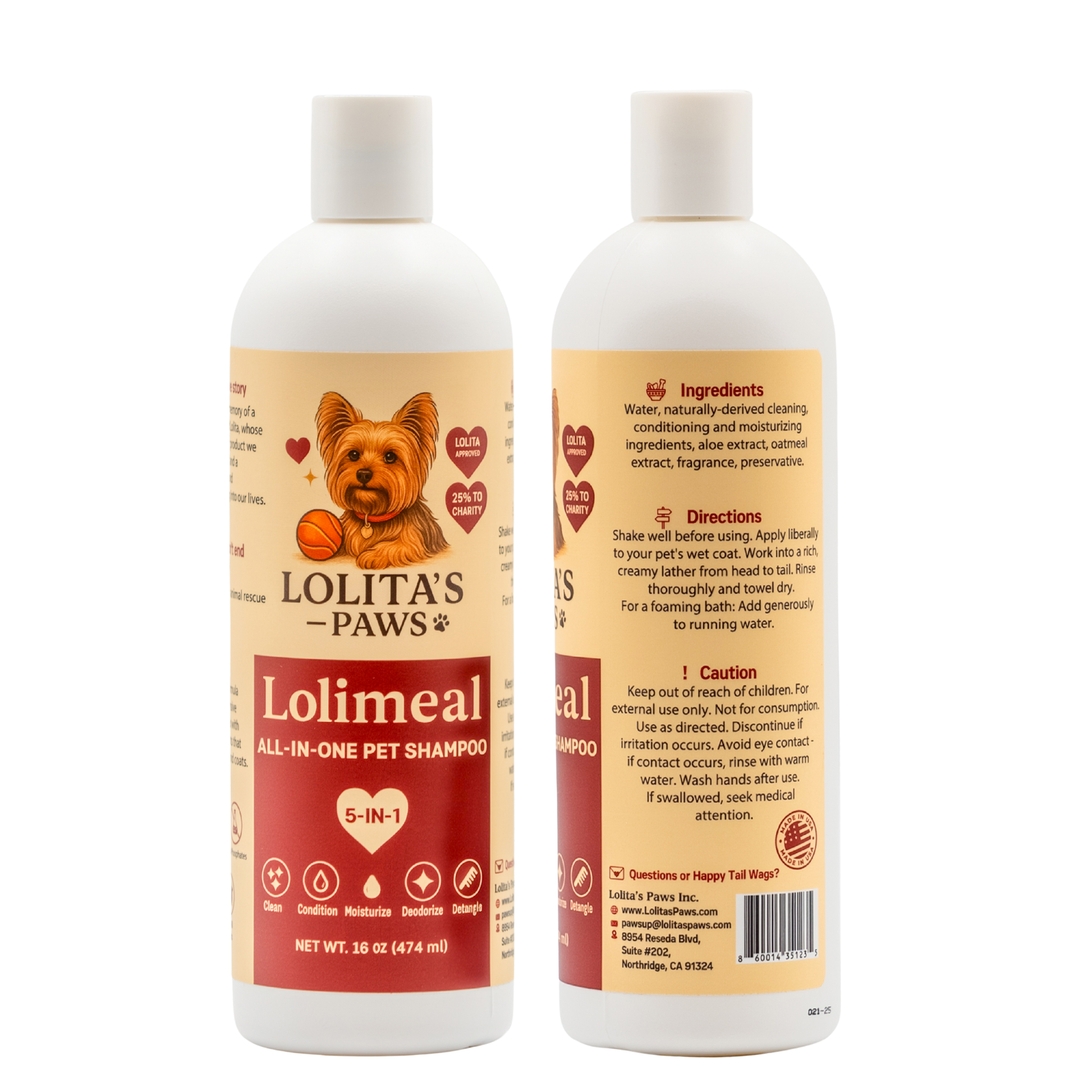 Lolimeal™ 5-in-1 All-In-One Pet Shampoo