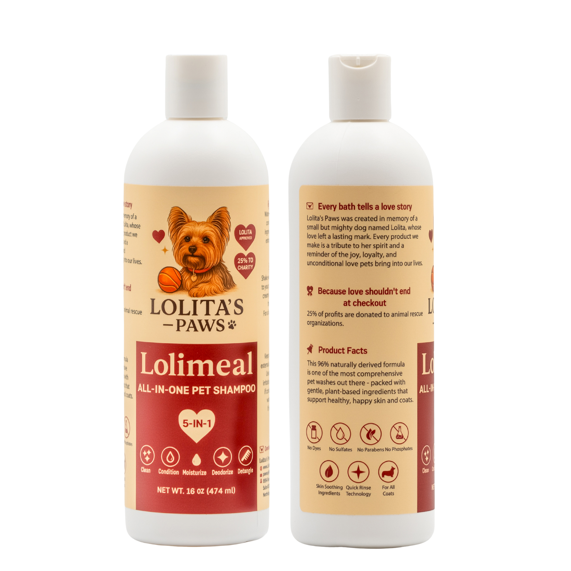 Lolimeal™ 5-in-1 All-In-One Pet Shampoo