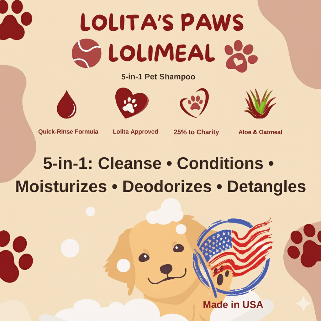 Lolimeal™ 5-in-1 All-In-One Pet Shampoo